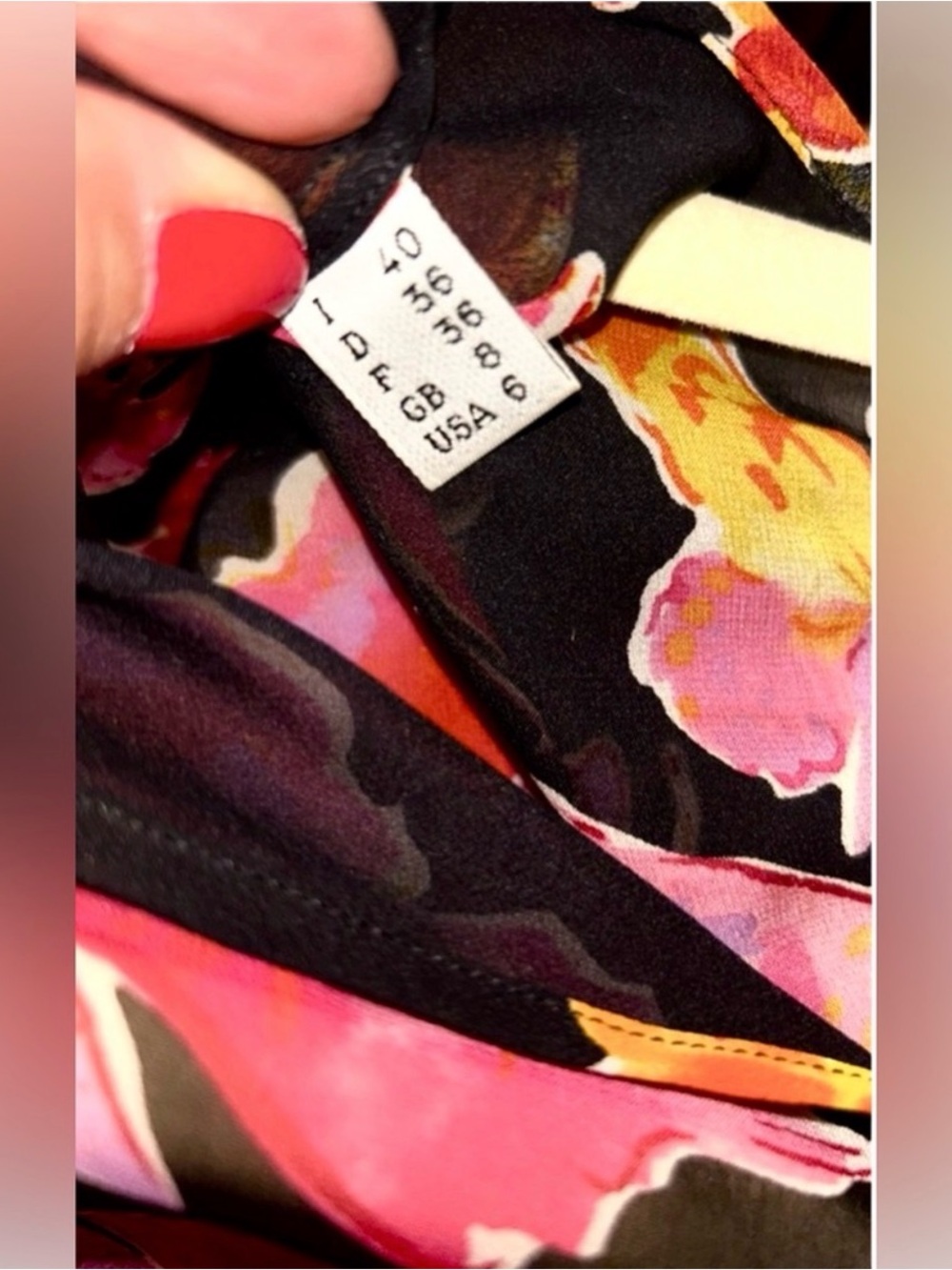 Vintage Moschino Butterfly Print Sheer Blouse Black Pink Y2K Chiffon Top - Picture 6 of 9